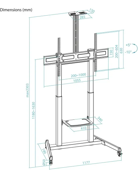 Soporte Tooq FS20406HM-B