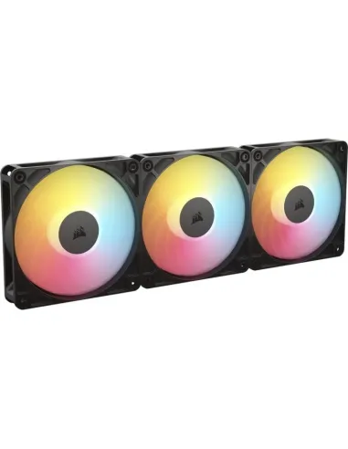 Corsair RS120-R ARGB Pack 3 Ventiladores de Flujo Inverso 120mm PWM Negro