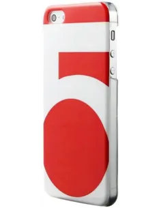 Wazzabee WBSB-5S-RD Funda de Smartphone iPhone 5 Rojo y Blanca-36767