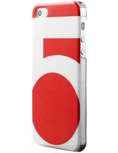 Wazzabee WBSB-5S-RD Funda de Smartphone iPhone 5 Rojo y Blanca