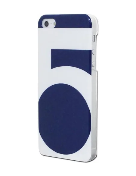 Wazzabee WBSB-5S-BL Funda de Smartphone iPhone 5 Azul y Blanca