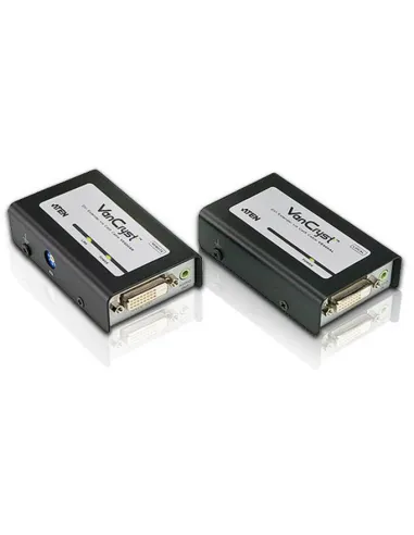 Aten VE600A Extensor Audio/Video Transmisor y receptor de Señales AV Negro