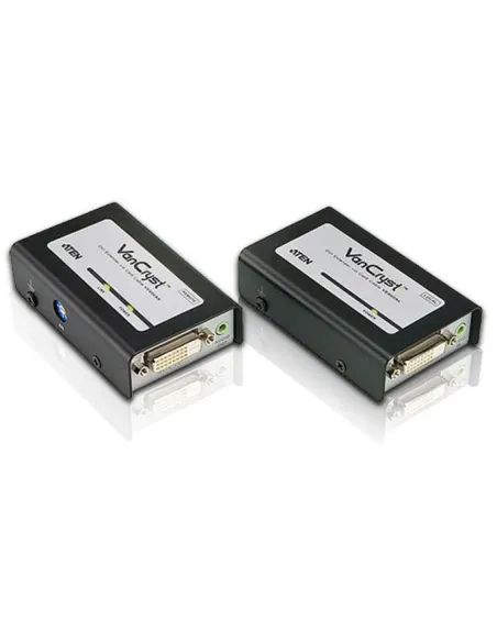 Aten VE600A Extensor Audio/Video Transmisor y receptor de Señales AV Negro