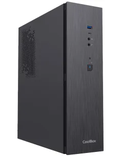 CoolBox Slim T370 COO-PCT370-1 USB 3.2 Negra + Fuente de Alimentación FTEBASIC500-ICACMM0336