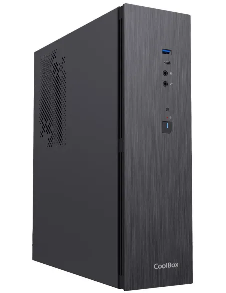 CoolBox Slim T370 COO-PCT370-1 USB 3.2 Negra + Fuente de Alimentación FTEBASIC500