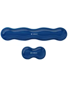 Subblim Pack Ergo Crystal Flex Blue Reposamuñecas para Teclado y Ratón Azules-1401030