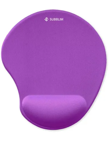 Subblim Ergo Neogel Mousepad Purple Alfombrilla con Reposamuñecas Morada