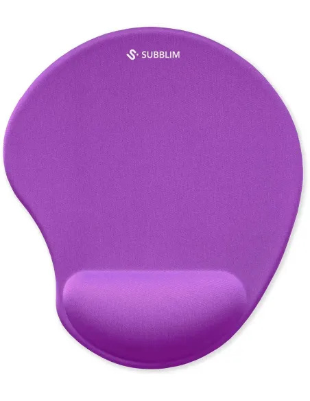 Subblim Ergo Neogel Mousepad Purple Alfombrilla con Reposamuñecas Morada