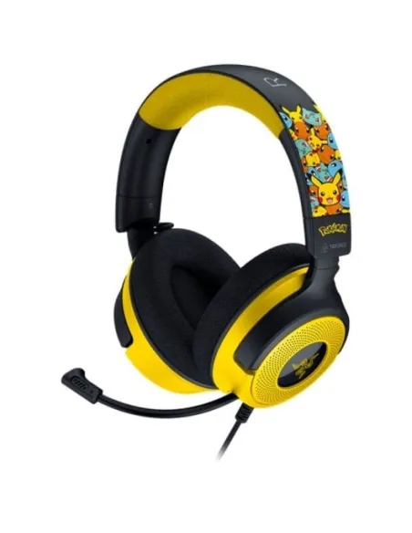 Razer Kraken V4 X Pokémon Kanto Starters Edition Auriculares Gaming USB Amarillo