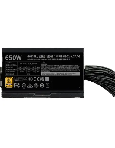 Fuente de Alimentación Cooler Master MWE Gold 650 V3