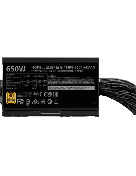 Fuente de Alimentación Cooler Master MWE Gold 650 V3