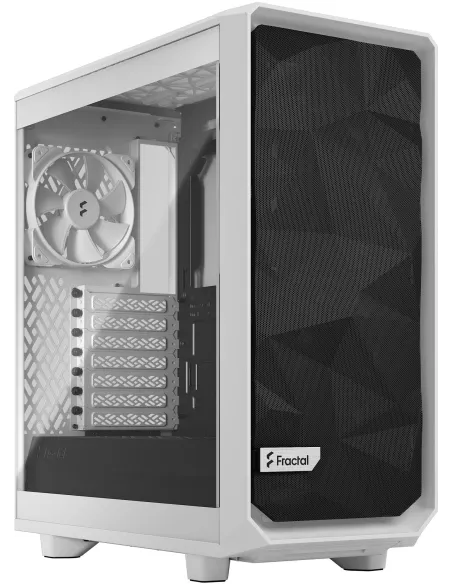 Fractal Design Meshify 2 Compact Lite White Cristal Templado USB 3.2 Blanco