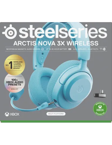 Auriculares Steelseries Arctis Nova 3X Aqua