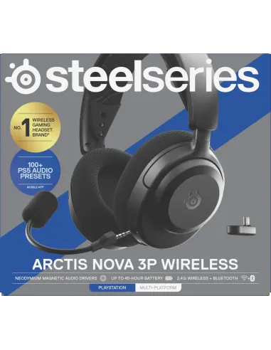 Auriculares Steelseries Arctis Nova 3P Black