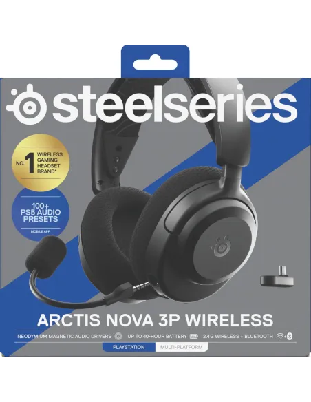 Auriculares Steelseries Arctis Nova 3P Black