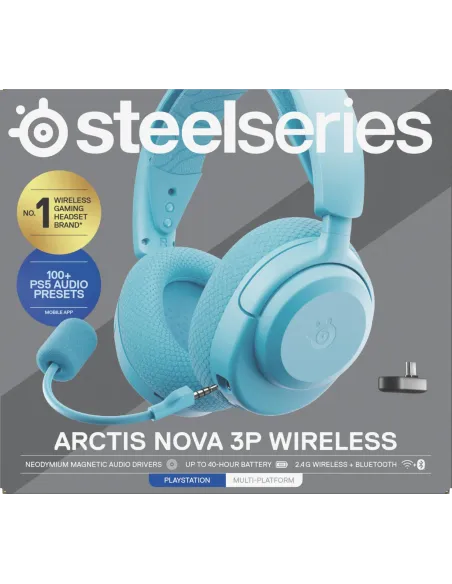 Auriculares Steelseries Arctis Nova 3P Aquamarine