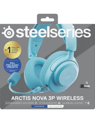 Auriculares Steelseries Arctis Nova 3P Aquamarine