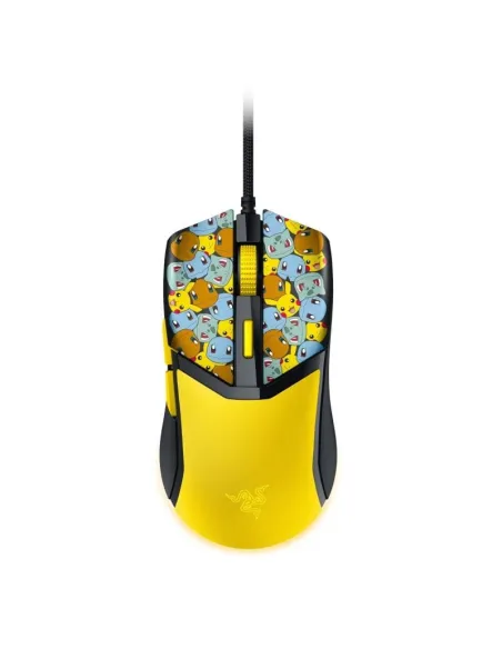 Razer Cobra Pokémon Kanto Starters Edition Ratón Gaming Chroma RGB 8500DPI Amarillo