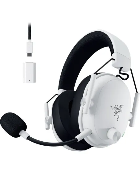 Razer BlackShark V3 Auriculares Inalámbricos HyperSpeed Bluetooth Micrófono Extraíble Blancos