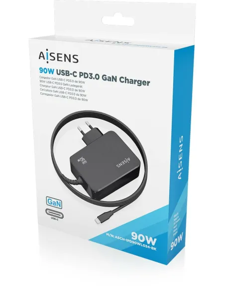 Cargador de Móvil Aisens ASCH-1PD90WL034-BK