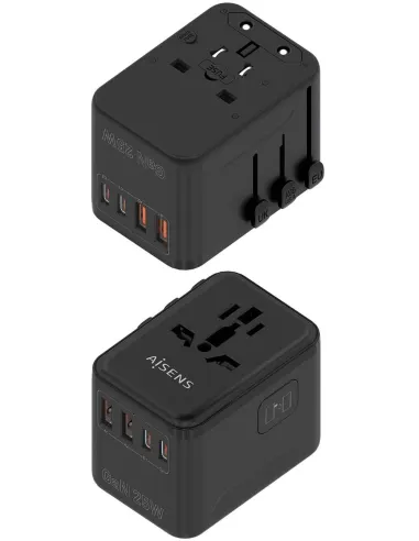 Cargador de Móvil Aisens ASPS-2A2C08-BK