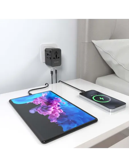 Cargador de Móvil Aisens ASPS-2A2C08-BK