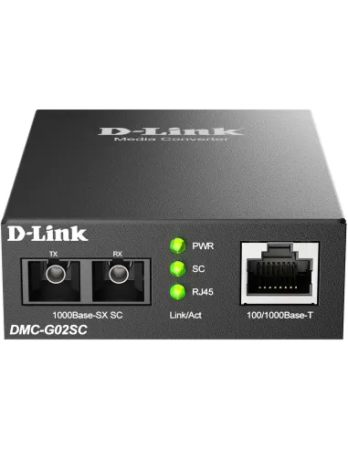D-Link DMC-G02SC Conversor de Medios RJ-45 a SC