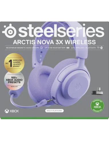 Auriculares Steelseries Arctis Nova 3X Lavender