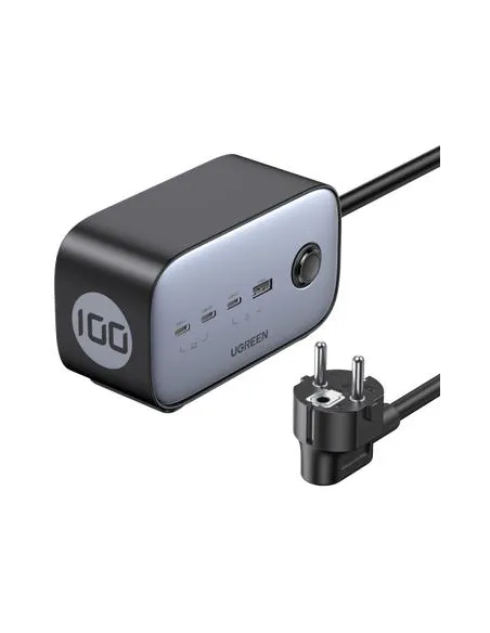 Ugreen DigiNest Pro Cargador Smartphone USB-A/USB-C Carga Rápida 1.8M Negro