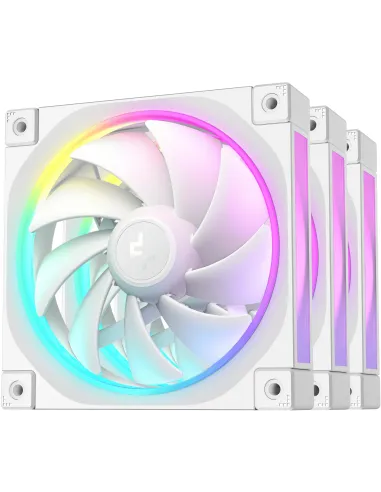 Deepcool FL12 WH-3 in 1 Ventiladores Suplementarios 120mm RGB Blancos