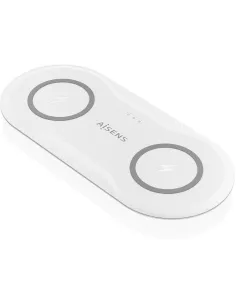 Aisens ASCH-15W2WC059-W Cargador Inalámbrico USB-C 15W 2 en 1 para Móvil Auriculares Blanco-AATCAT0475