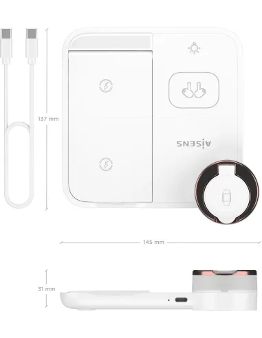 Cargador de Móvil Aisens ASCH-15W4WC061-W