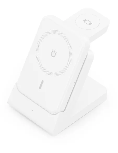 Aisens ASCH-15W4WC063-W Cargador Inalámbrico USB-C 4 en 1 15W Blanco