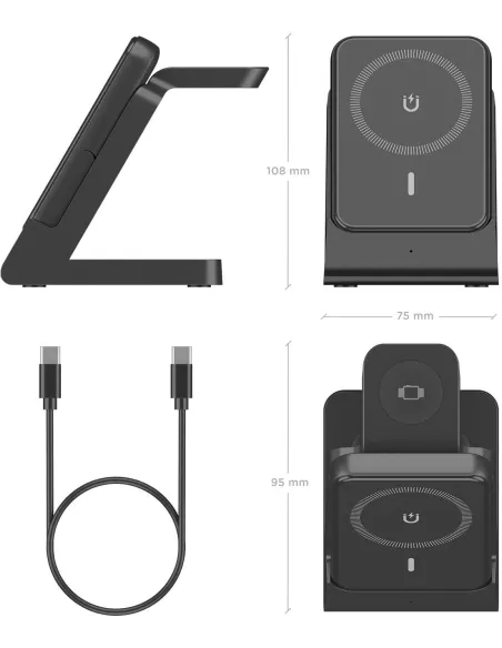 Cargador de Móvil Aisens ASCH-15W4WC064-BK