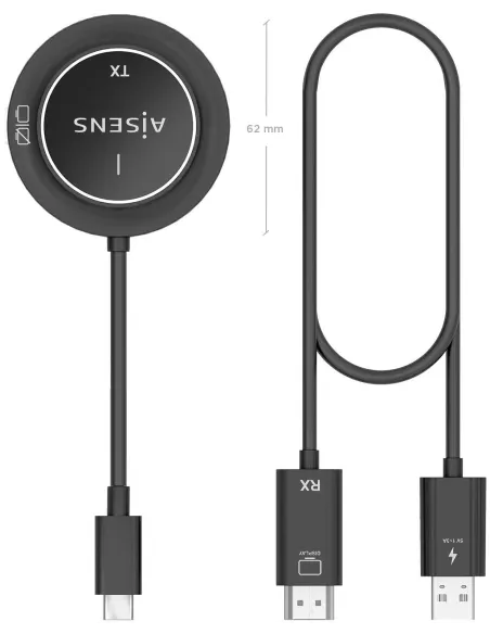 Transmisor Inalámbrico Aisens ASWL-H2KC30M003-BK