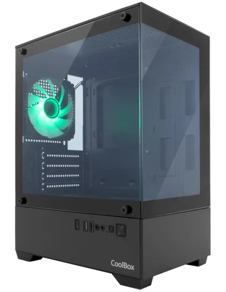 Coolbox GM200 Vision Lite Black Cristal Templado USB 3.2 Negra