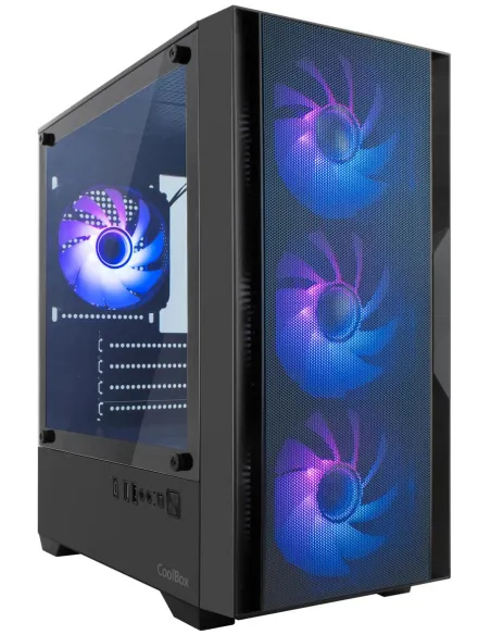 CoolBox GM220 MPFusion Cristal Templado ARGB USB 3.2 Negro
