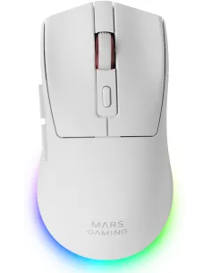 Mars Gaming MM-T3W Ratón Gaming Inalámbrico RGB Blanco-FTRRIN0550
