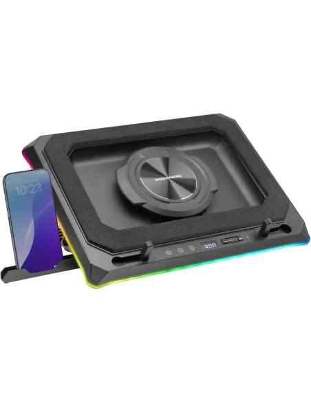 Mars Gaming MNBCULTRA Base de Refrigeración para Portátiles hasta 18" RGB Negra