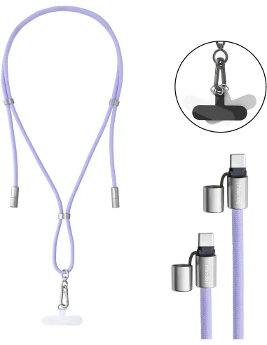 Intenso 7991003 Cable USB-C Trenzado 1.65M Lila