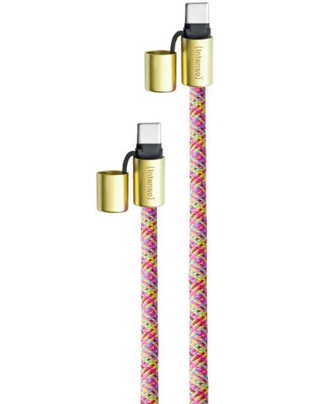 Intenso 7991005 Cable USB-C Trenzado 1.65M Neon Mix