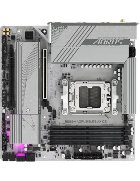 Placa Base Gigabyte B650M AORUS ELITE AX ICE