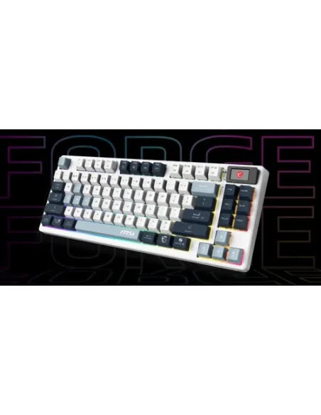 Teclado MSI Forge GK600 TKL WIRELESS SKY ES