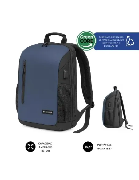 Subblim Nomad Xpand Air Padding Mochila para Portátiles de hasta 15.6" Azul