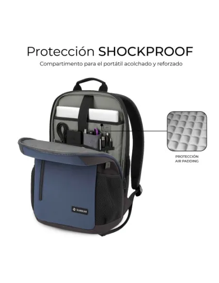 Mochila para Portátiles Subblim Nomad Xpand Air Padding Blue