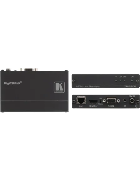 Kramer TP580R Receptor AV HDMI/RJ-45/VGA Negro