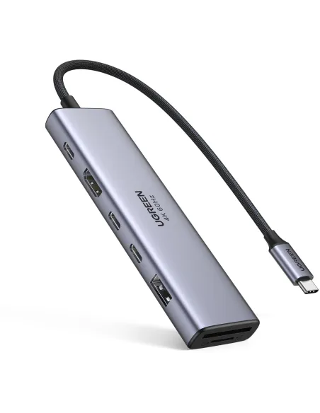 Ugreen REVODOK 7-in-1 Docking Station USB-C a USB-C/USB-A/HDMI Gris