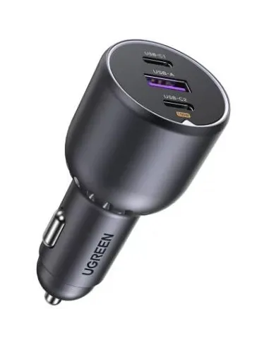Ugreen 35025 Cargador de Coche x2 USB-C/USB-A 130W Negro