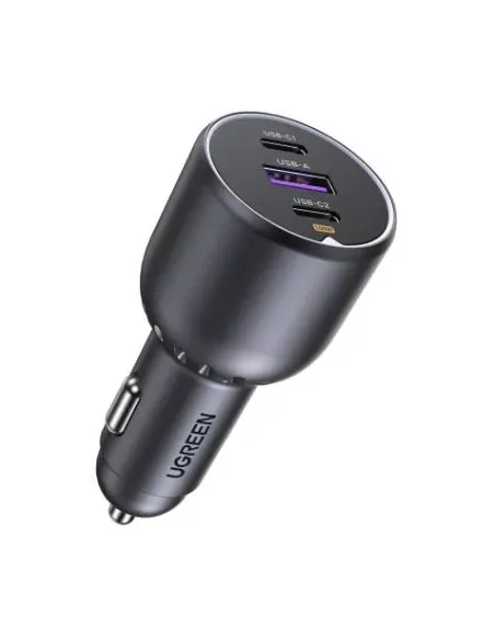 Ugreen 35025 Cargador de Coche x2 USB-C/USB-A 130W Negro