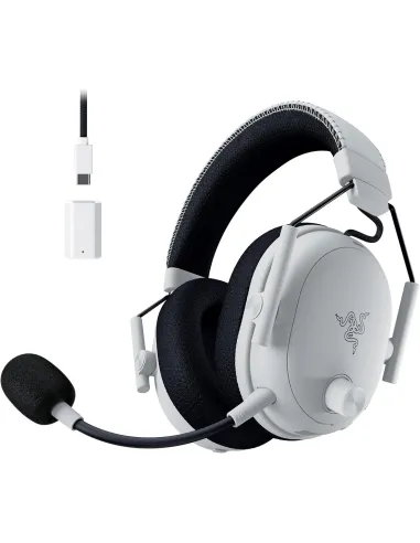 Razer BlackShark V3 Pro White Auriculares Inalámbricos HyperSpeed ANC con audio espacial THX Blancos